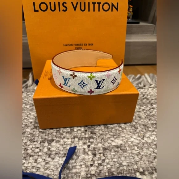 ***SOLD*** Louis Vuitton x Murakami 2025 Monogram Multicolor Outline Headband - Picture 8 of 11